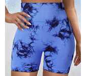 Tie-Dye Yoga Shorts for Women High Elastic Gym Shorts Push Up Sports Shorts Running Workout Fitness Women Short Sports Leggings