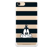 Funda original compatible con iPhone 7 o IPhone 8 o SE 2020 con un diseño de Pato Lucas Franjas Negras