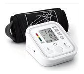 Mov-Versión audio Español, Tensiómetro de Brazo digital, Medsión precise de la presión arterial y El Pulso, Detector Electrónico de frecuencia cardíaca con brazalete 22-36cm,2X99 Memory Ajustado para uso doméstico, pantalla LCD grande, M2 Tec