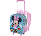 Mochila 3D Minnie Pequeña, con Ruedas, Trolley 3D Minnie, Licencia 100% Oficial, 30 x 25 x 10 cm, Karactermania - Kiglam