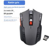 2.4Ghz Gaming Wireless Mouse for MacBook Air Pro 2018-2022 With USB Receiver 1000-1600 Adjustable DPI PC Computer Gaming Mouse