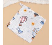 Toalla cuadrada de seersucker de algodón puro de alta densidad, seis capas, lavada, pañuelo pequeño, toalla absorbente, babero estampado para bebés y niños