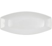 Quid Gastro Fuente Porcelana 40X17.5X3.5CM Blanco Brillo Apilable Apto Microondas
