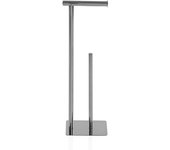 Versa Odder Portarollos para baño WC, Moderno, Medidas (Al x L x An) 30 x 4,3 x 30 cm, , Color Cromado