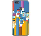 Tumundosmartphone Funda Gel Tpu para Xiaomi Mi 5X / Mi A1 Diseño Apps Dibujos