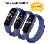 3Pcs Watchband for Mi Band 7 6 5 4 3 Bracelet Xiaomi Mi Band Strap Silicone Sport Replacement Wristband Smartwatch Accessories