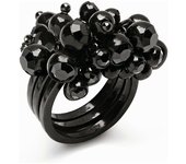 Anillo Mujer Folli Follie 3R1T004KK - Negro - Acero Inoxidable