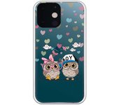 Funda compatible con iPhone 13 Mini - Pareja Buhos