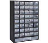 Caja de joyas de plástico con 41