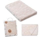 🌟Interbaby Manta Coralina Bebé Recién Nacido Interbaby Estrellas 80x110 cm  Extra Suave, Cálida y Versátil Manta Extrasuave Perfecta para tu bebé. 🌙