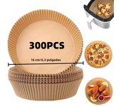 50/100/300pcs Air-Fryer Paper Liners Paper Non-Stick Parchment Paper Baking Disposable Paper Airfryer Baking Paper kitchenware