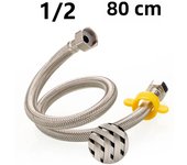 304 Stainless Steel Faucet Braided Water Pipe 1/2 Inch Hot and Cold Water Faucet Inlet Hose Heater Flexible Connecting Pipe
