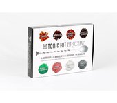 BRAGULAT KIT GIN TONIC DE 4 BOTANICOS + 4 BRAGULAT ( SABOR,COLOR Y ESPECTÁCULO EN TU COPA) CON UNA CUCHARA TRENZADA Y UNA GUIA DE PREPARACION