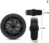 Luggage Wheel Replacement Suitcase For Wheel Trolley Rolling Durable Silent Belt Repair Tools Travel Accessories