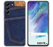 Funda Silicona para Samsung Galaxy S21 FE 5G diseño Vaquero Dibujos