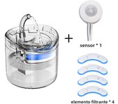 Cat Water Feeder Automation Sensor Faucet Fountain Food Grade Transparent Plastic Dog Water Dispenser For Cat Pet Sensor Drinker