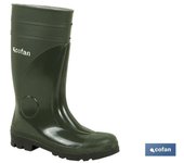 Bota de Agua Cofan Verde Seguridad S5 PVC Acero