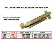 Avl pasador 530 bicromatado 200 mm (caja 20 unidades)