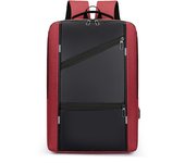 Mochipa Impermeable para Hombre, Morral Antirrobo with Luz Trasera, Informal, Bolsa de Viaje, Ordenador Portátil de 15,6 Pulgadas