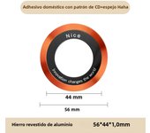 Ring Bracket For Magsafe Magnetic Plate Ring Universal Metal Sticker Support Wireless Charger Plate Sheet For Magnet Car Holder