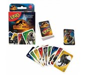 Juego de Cartas Uno Jurassic World de Mattel