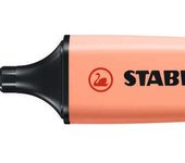 Stabilo Boss Rotulador Fluorescente Melocotón Sedoso - Trazo 2 y 5mm - Recargable - Tinta Base Agua - 10 Uds