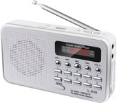 L-938 mini digital portátil FM Radio 3W de potencia de salida/pantalla de visualización de 1,5 pulgadas/Unidad USB de la ayuda
