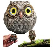 Lucky Owl Guardian – El sabio observador del fieltro, mini estatua de búho realista, adornos de estatuas de búho para árboles de Navidad, mini estatua de búho de la suerte para entusiastas del póquer (3 unidades)