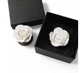 White Gypsum Rose Diffuser – Elegant DIY Scent Stone for Car & Home  Meta Description