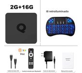 Android14 Smart TV Box Q1 Allwinner H313 Supports 2.4G&5G Dual Wifi 8K 64G 128G Rom Google Media Player TV Box Voice Set Top Box