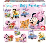 Puzzle Minnie y Mickey Mouse Baby de 3-4-5 piezas, Puzzles Infantiles Progresivos para Niños y Niñas de 2 a 4 años Baby Mickey y Baby Minnie, Regalo Cumpleaños, Navidad, Reyes (ENVÍO DE 1 PUZZLE)