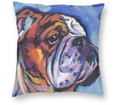 Home Pillowcase Office Decor Cushion Cover English Bulldog Print Pattern