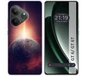 Tumundosmartphone Funda Silicona para Realme GT 6 / GT 6T 5G diseño Tierra Dibujos