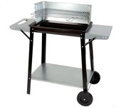 Barbacoa carbón portátil con parrilla 4 alturas Aktive