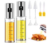 SSITO-Rociador de Aceite de Cocina, 2 paquetes (90mL), botella spray de Aceite de Oliva Mejorada, rociador, recargable, Con Escala, accesorios de freidora de Aire, para Cocina