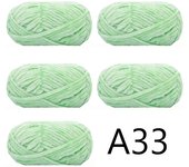 5pcs X100g Soft Velvet Yarn For Knitting Sweater Scarf Blankets Thick Crochet Yarn Threads