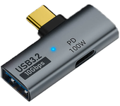 USB Type-C OTG 2in1 Adapter with 100W PD Charging Compatible for Steam Deck Switch Chromecast Google TV Macbook PC Mobile