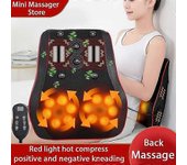 Masajeador de Giro, cojín de masaje lumbar, masajeador cervical multifuncional, almohada Térmica para columna y espalda.