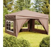 vidaXL Carpa de Fiesta Plegable con Paredes Laterales Pabellón Patio Color Antracita,  Taupé,  Azul y mas