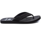 XTI 141422 Sandalias de dedo de hombre negro en piel vegana