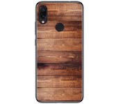 Tumundosmartphone Funda Gel Tpu para Xiaomi Redmi Note 7 diseño Madera 02 Dibujos