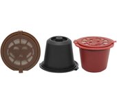 3 Pcs Refillable Reusable Espresso Capsule for Nespresso Coffee Machine Reusable Capsule Refill Empty Capsule