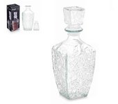C.A - Jarra con Tapa de Vidrio, Jarra de Servicio de Whisky, Botella de Licor, Jarra de Cristal, Diseño atemporal
