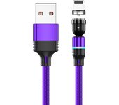 540 Degrees Rotate Magnetic Cable Charging Micro USB Type C IPone Cable For iPhone13 Pro Max Samsung Xiaomi USB Cord Wire Cable