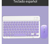 Extra Long Standby Tablet Keyboard For Android Ios Windows Multilingual Purple Bluetooth Wireless Keyboard And Single Mode Mouse