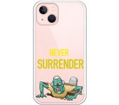 Funda original compatible con Iphone 14con diseño de Never Surrender
