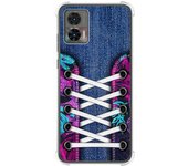 Funda Silicona Antigolpes para Motorola Edge 30 Neo 5G diseño Zapatillas 06 Dibujos