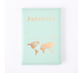 Travel Gold Passport Holder Cover Case for Women Men PU Leather Ticket Map Passport Covers Passport Protective Accessories