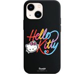 Carcasa para iPhone 13 Mini Negro con un diseño de Hello Kitty Caligrafica