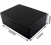 Black Box Outdoor Waterproof Case Plastic Box Electronic Project Case Instrument Waterproof Junction Box Housing
